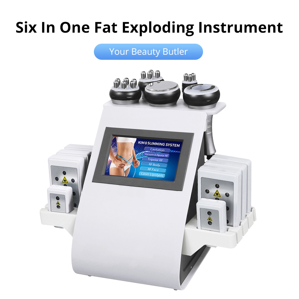 6-in-1 Vacuum Cavitation | 40K Ultrasonic, RF & Laser Slim